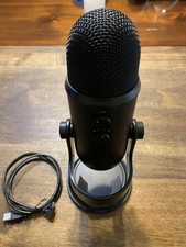 Logitech Blue Yeti Blackout Edition USB Mic With Original Stand And 3ft Cable
