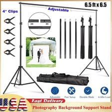 6.5FT Heavy Duty Backdrop Stand KIT Photography Studio Background Support Case
