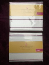 Joules Cambridge Floral Stripe Pair of Oxford Pillowcases