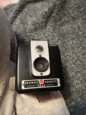Vintage Kodak Brownie Hawkeye Camera Flash Model Black Box Camera UNTESTED