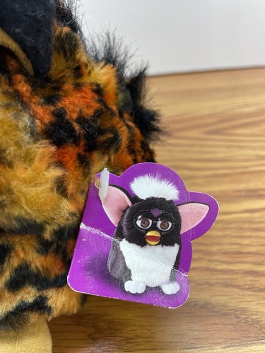 RARE 1999 Tiger Cheetah / Leopard Print Furby with Both Tags, Working - Picture 4 of 9
