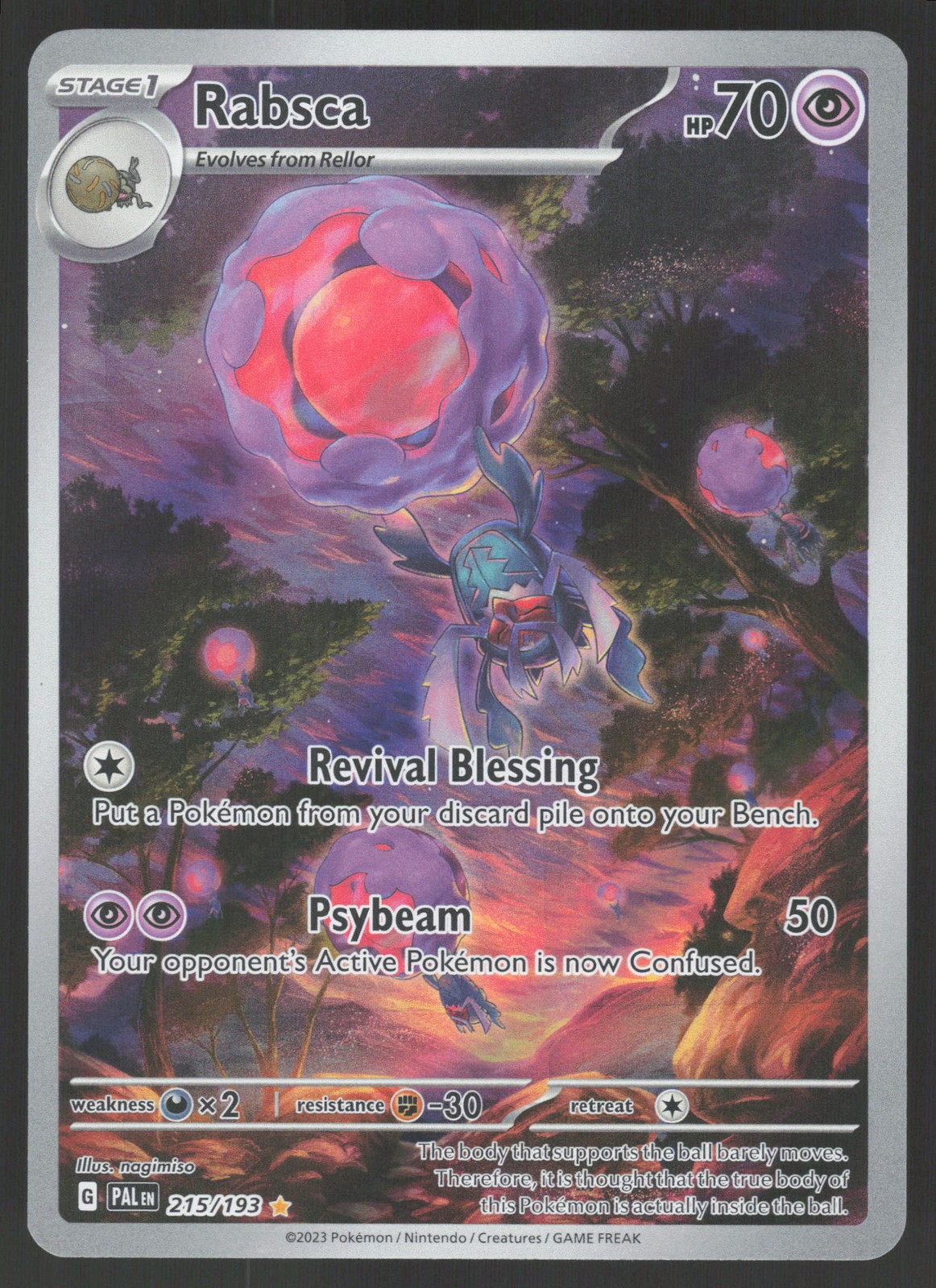 Rabsca 215/193 Illustration Rare Pokemon TCG Paldea Evolved NM