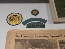 Girl Scouts Of America ( 1959-1963 )  PATCHES PINS BADGES ~ ALMIRA, WA. USA  NR