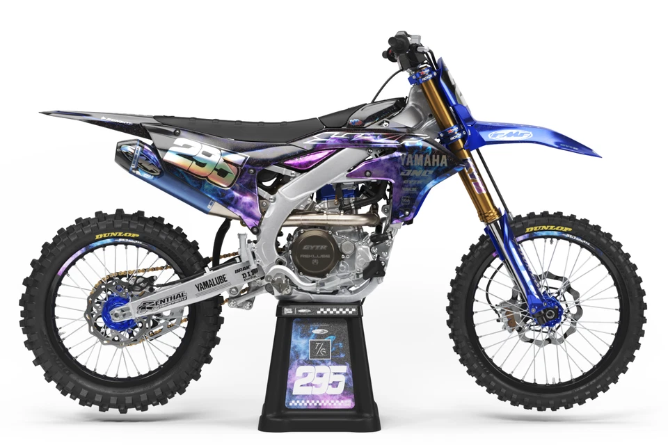 YAMAHA YZ250F (24-25) YZ450F (23-25) Kit Gráfico Calcomanías (Cromo, Brillo Plateado) Foto 3 de 4