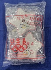 VTG 1996 Team USA Sneakers LED Light-Up Lace Clips Atlanta Summper Olympics -NEW