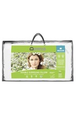 Image of Downia DOUBLE SURROUND White Duck Down & Feather Pillow (MEDIUM)