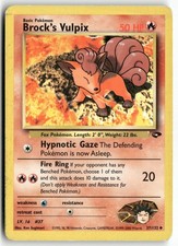 Brock's Vulpix 37/132 Uncommon Gym Challenge Pokemon Heavily Played