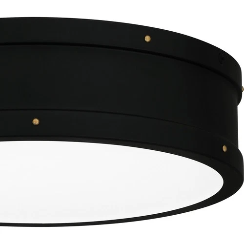 Matte Black LED Flush Mount from the Quoizel Fixture Collection - Picture 5 of 7