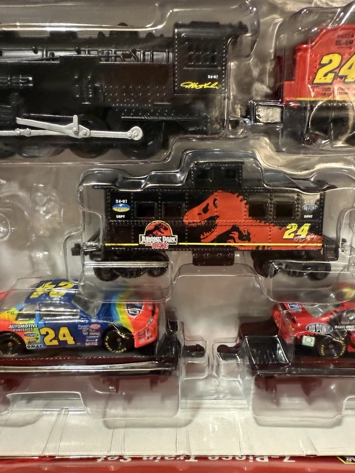 Jeff Gordon #24 DuPont Jurassic Park 1997 1/64 7 PIEZAS H.O. JUEGO TREN DIECAST Foto 4 de 4
