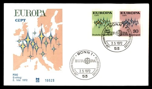 Mayfairstamps Germany FDC 1972 dual Europa First Day Cover aax_28125