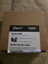 Brother International TZE2314PKB Tze Series Standard Adhesive Laminated Labeling