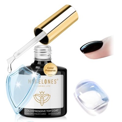modelones Extra Glossy Gel 0.5 Fl Oz (Pack of 1), B5 Color Preserve Top Coat 