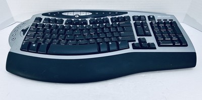 Microsoft Wireless Comfort Keyboard 1.0A Model 1045 Ergonomic Keyboard No Dongle