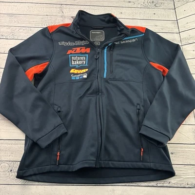 Troy Lee Designs KTM Full Zip Racing Jacket Men's Large Blue Orange - Image 1 of 4