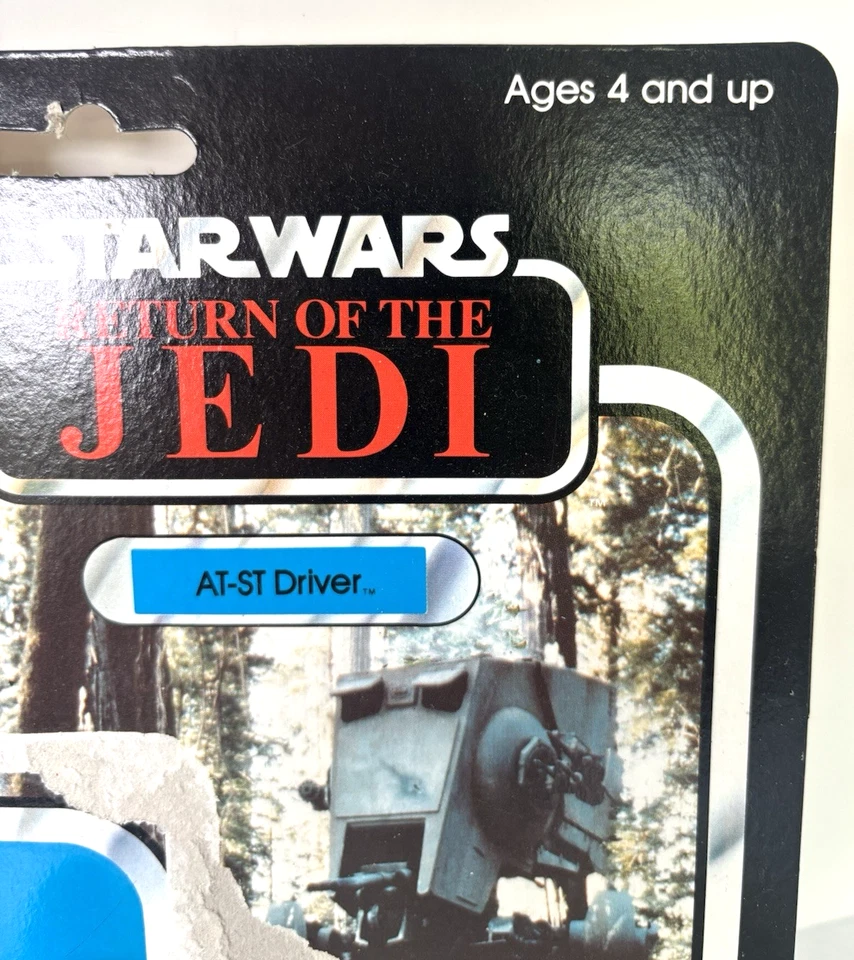 Pistola bláster Endor completa de colección '83 Star Wars AT-ST Driver + tarjetero ROTJ Kenner Foto 3 de 4