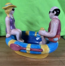 1999 Summer Stock Floating Couple Replacement Piece for Ceramic Chip Dip Bowl
