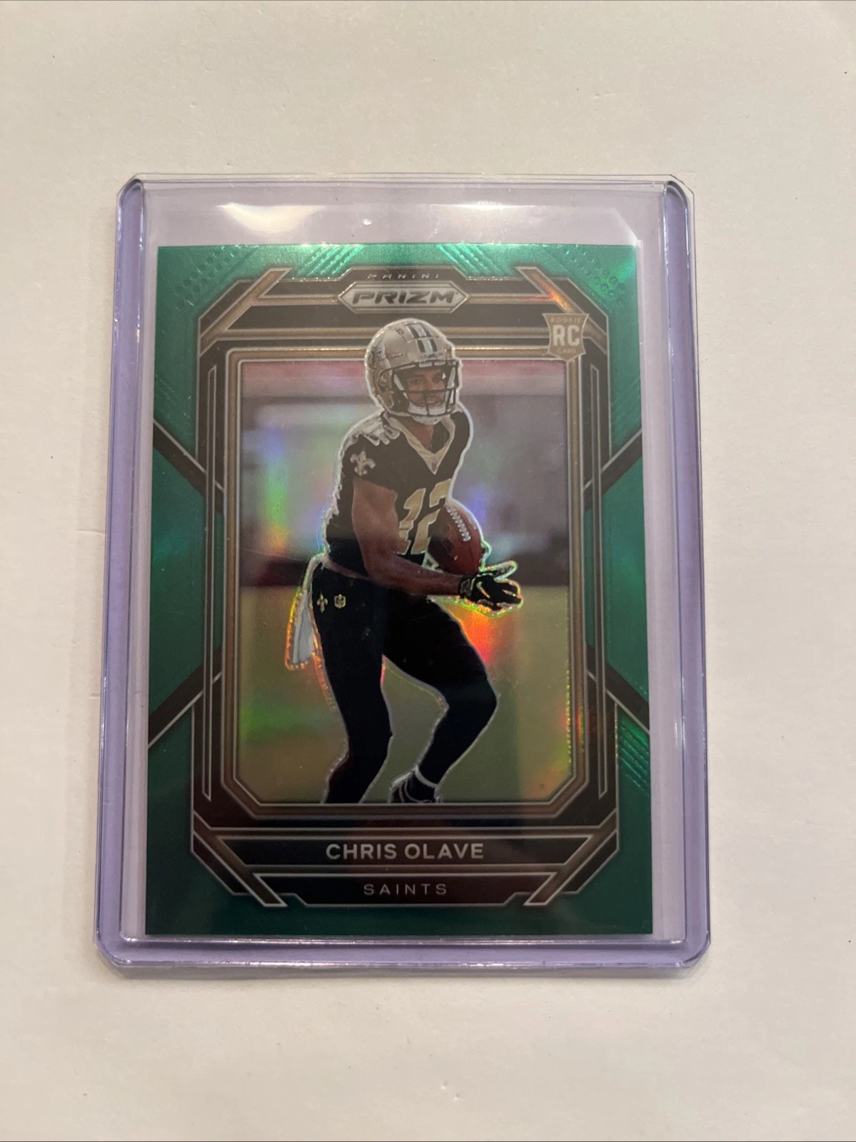 2022 Panini Prizm - Rookies Chris Olave #310 Green Prizm (RC)