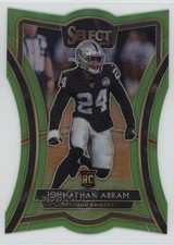 2019 Select Premier Level Die-Cut Neon Green Prizm 22/49 Johnathan Abram 0rd2