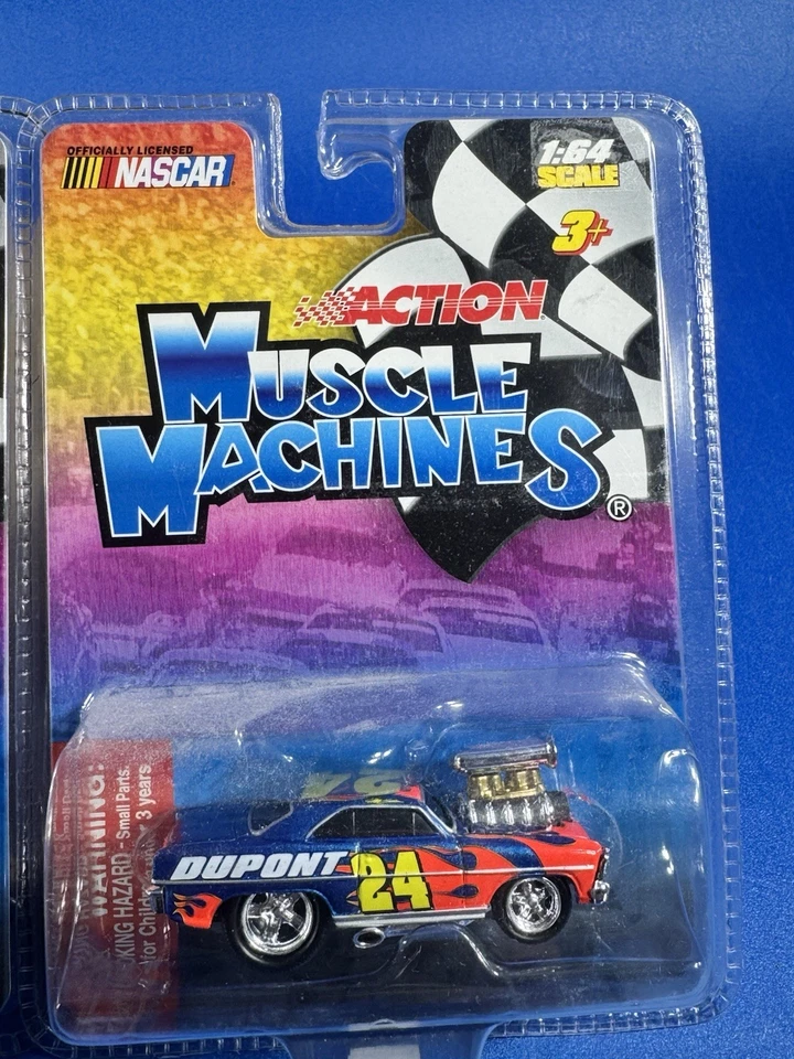 Lote De 2 MÁQUINAS MUSCULARES NASCAR ACTION ESCALA 1/64 (NUEVO) Foto 3 de 4