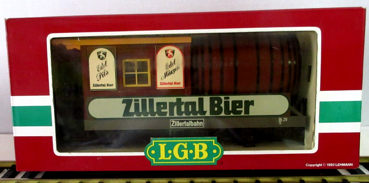 LGB Train 30420 Zillertal Bier G Scale Beer Car Light Open Doors