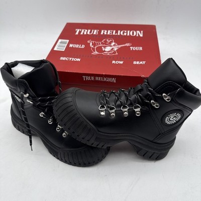 TRUE religion ブーツ True Religion TR-CHRIS-S Black Lace Combat Boots Comfort Women's