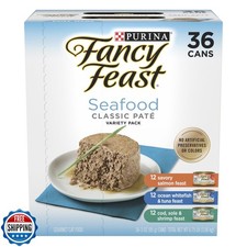 Purina Fancy Feast Seafood Classic Pate Collection Grain Free Wet