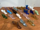 22 Fenton Mosser Glass Hobnail Cathead Slipper Boot Shoe Lot JD