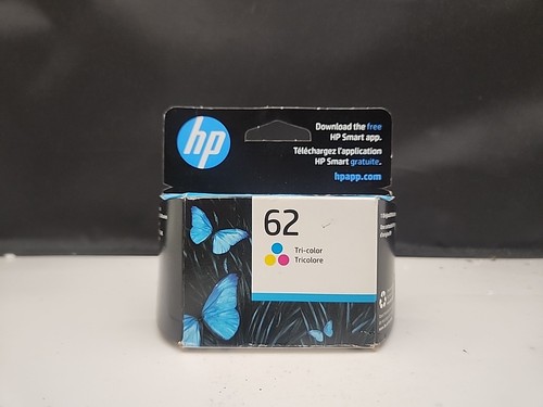 HP 62 Tri-Color cartouche d'encre originale C2P06AN NEUVE SCELLÉE 03/2026 OEM authentique *