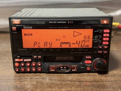 Rare Vintage KENWOOD KRC-X11 2DIN Cassette Deck JDM Car Audio