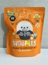 The Woobles Edgar the Skeleton Crochet Kit B N Exclusive Glow in Dark NEW