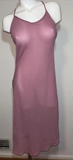 Vintage Y2K Victoria s Secret Long Chemise Nightgown Semi Sheer Pink L NWT