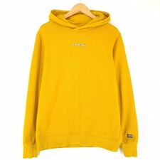 Felpa Con Cappuccio G-Star Uomo Gialla Rodis Block Cotone Zp7 Taglia L