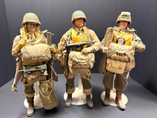 HOOK UP Lot of 3 WWII Paratroopers. 1/6 Scale.