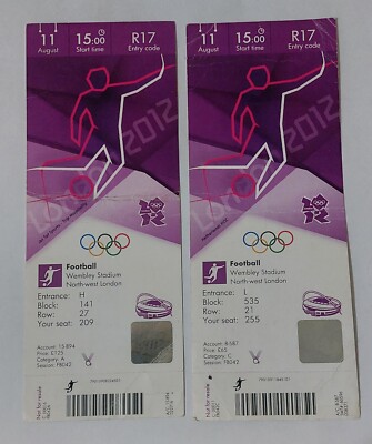 Olympic Games London 2012 Ticket Football Final Gold Medal