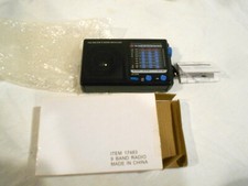 FM/TV/MW/SW 1-7 9-Band Receiver Transistor Radio New