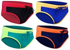 ACCLAIM Baden Classic Fit Brief Tie Cord Swimming Trunks Mens Nylon Lycra 2026