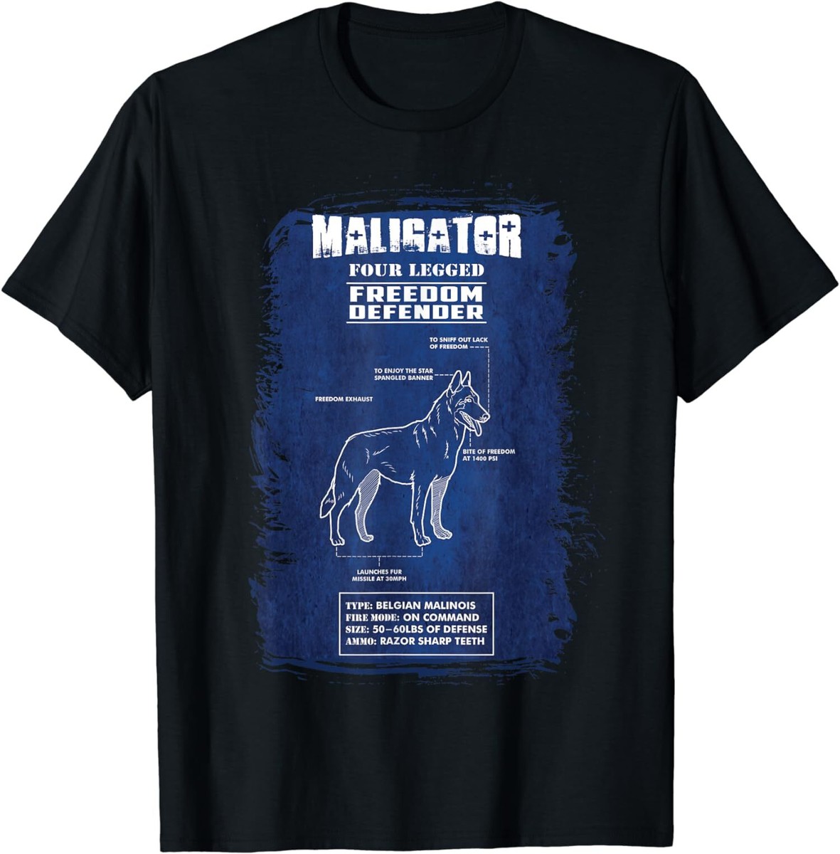 Four Legged Malinois Shirt NEW LIMITED Maligator Four Legged
