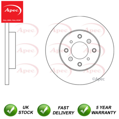 1x Brake Disc Rear Apec Fits Honda Integra 1993-1998 1.8 42510ST7Z00