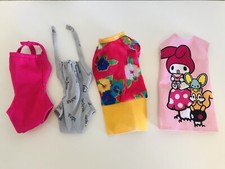 Barbie SwimmingSuit Vintage Clothes 1980 s Lot Of 4