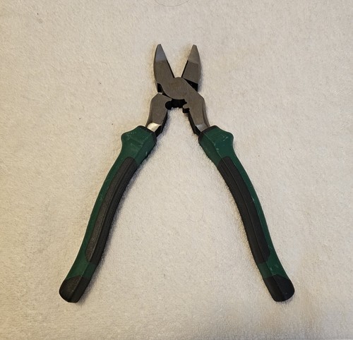 Commercial Electric 9 1/2 High Leverage Lineman Wire Sidecutter Pliers W Crimper - Picture 4 of 12