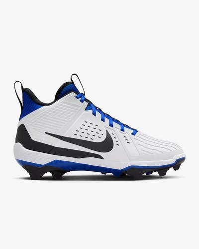 Nike Alpha Menace Strong Men's Size 9.5-12 Football Cleats II5139-101 white blue - Picture 3 of 9