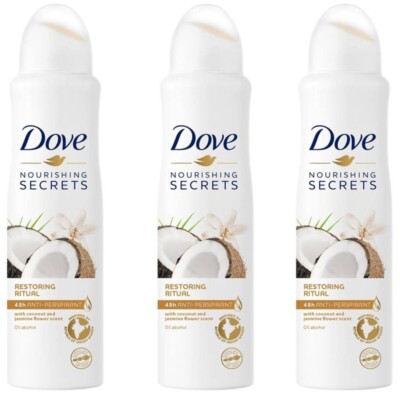 Restoring Ritual Dove Coconut Spray Deodorant X Dove Coconut