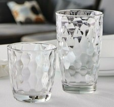 Bormioli Rocco Silk Honeycomb Dots Drinking Tumbler Glassware Modern Juice Water