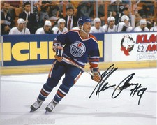 Edmonton Oilers Glenn Anderson  Signed Autographed 8x10 COA A