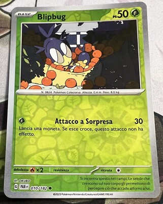 Pokemon Zeitparadoxon PARit DEU: BLIPBUG 010/182 Common Reverse