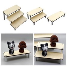 Wood Rack Makeup Cosmetics Holder Storage Ladder Organizers Collections Toys Car