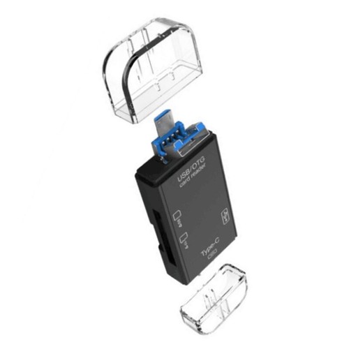 Universal USB C MicroUSB SDTF Card Reader for Computers Tablets and Phones - Zdjęcie 6 z 10