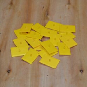 2x New Lego Train Wheel Base Bogie Plate Yellow 4025/15604 Parts Pieces