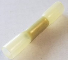 25 YELLOW HEAT SHRINK BUTT WIRE CRIMP CONNECTORS ELECTRICAL TERMINALS 12-10