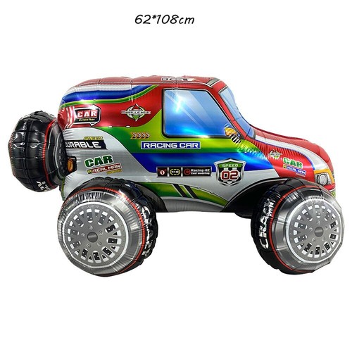 XXL RACING CARS GLOBOS DE PELÍCULA - Coches de carreras coches globos fiesta decoración cumpleaños - Imagen 10 de 25